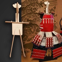 samurai armor wood stand 3d print model - Mito3D