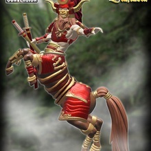 samurai centaur game japan china art 60mm collection monkey sword catana 3d print model - Mito3D