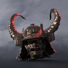 samurai fantasy helmet horned 2