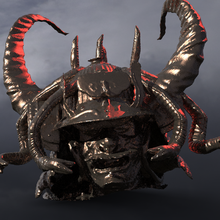 samurai fantasy helmet horned 6