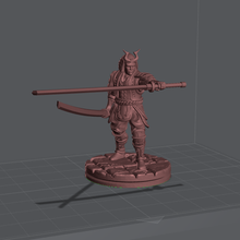 samurai figurine 3d print model - Mito3D