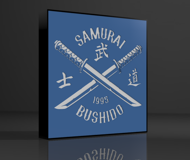 samurai lámpara máscara japonés ninja 3d print model - Mito3D