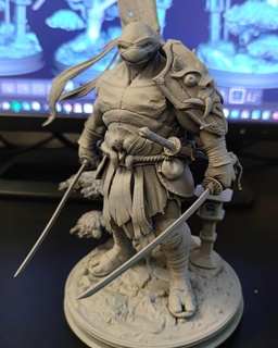 samuray Leo heykel tmnt oyuncak heykelcik ergen mutant Leonardo kaplumbağa Sanat hayran 3d print model - Mito3D