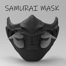 samurai maschera covid19 art samrai la samuraimask ninja marvel mortalkombat gioco casco 3d print model - Mito3D