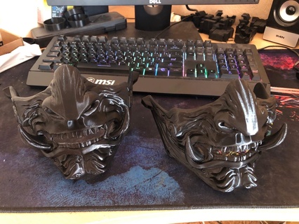Samurai Maske Cosplay cool Requisit 3d print model - Mito3D