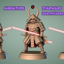 samurai starwars miniature -darth vader -mini toy star war warhammer marvel dc anime naruto ninja boss empire 3d print model - Mito3D