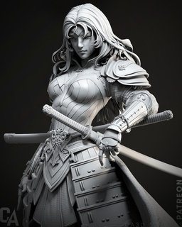 samurai maravilha mulher 3d impressão dc justiça liga resina realista estátua detalhe bonita lindo menina arte esculturas Super homen 3d print model - Mito3D