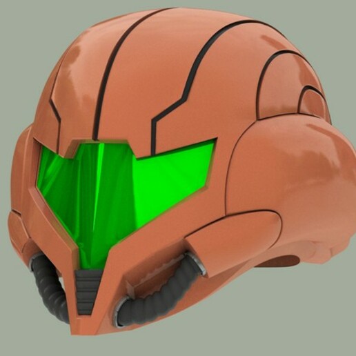 samus casco videojuego juego metroid 3D print model - Mito3D