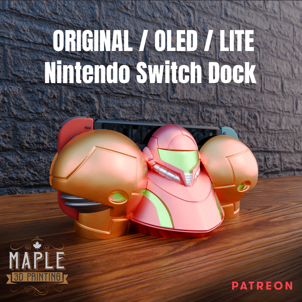 Samus Nintendo Schalter Dock 3D print model - Mito3D