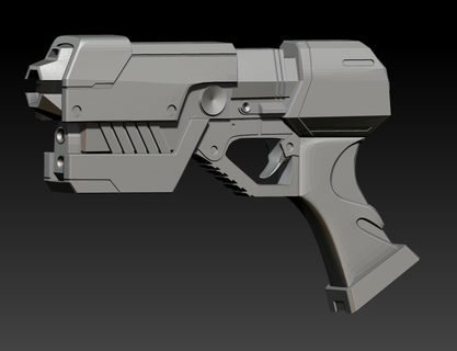 samus paralyseur pistolet cosplay metroid 3d print model - Mito3D