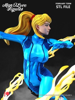 samus suit Game games stl resin printer sculpt female zero full body 3d print model - Mito3D