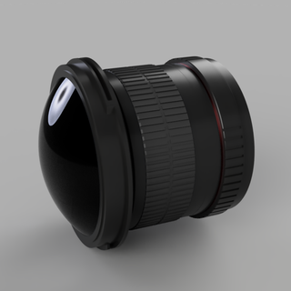 samyang 8mm lens model reference 3d print model - Mito3D
