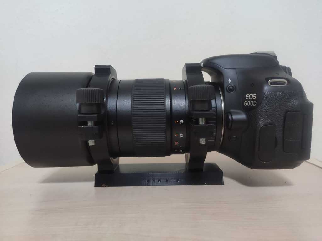 samyang rokinon 135mm 2 astrofotografía montaje conjunto a7iii astro encajar soporte plato sistema samyang135 observador cielo sony estrella aventurero telescopio zorra herramientas bricolaje diy fabricante 3D print model - Mito3D