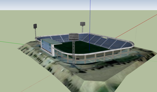 san carlos apoquindo estádio Faculdade catolica 2023 futebol nfl nba mlb nhl Chile forno 3d print model - Mito3D