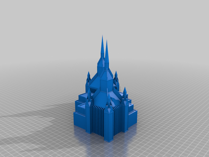 san Diego temple fixé bâtiments structures 3d print model - Mito3D