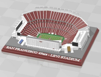 san Francisco 49ers levi stadyum 3d print model - Mito3D