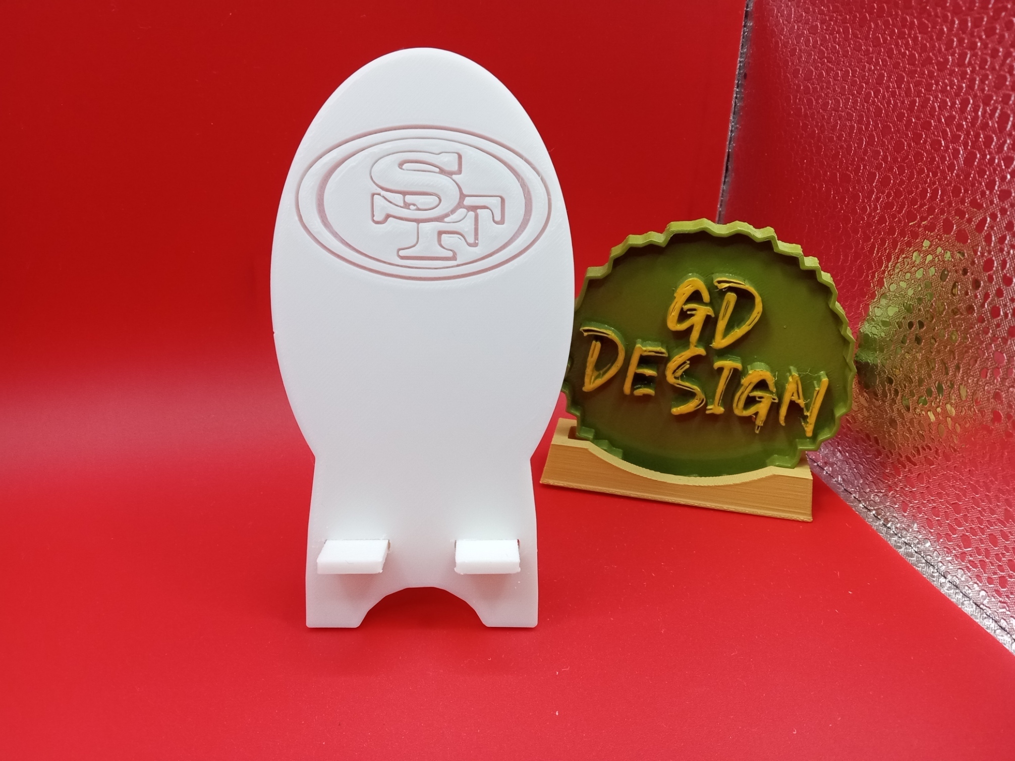 san Francisco 49ers nfl seyahat telefon ayakta durmak 3D print model - Mito3D