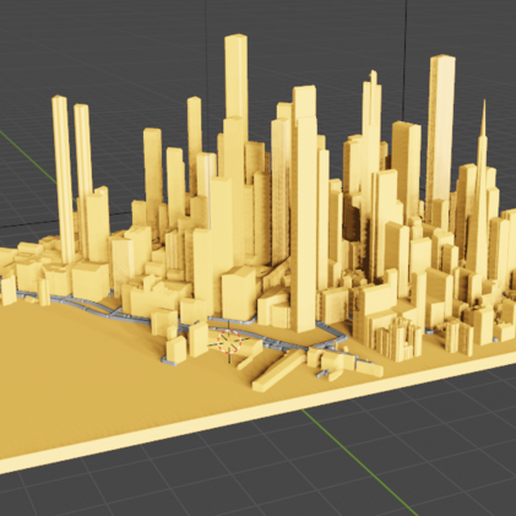 san francisco centro cidade arquitetura liquidificador construção Califórnia Grand Theft Auto gta GTA V moderno arranha céu andreas EUA edifícios estruturas 3D print model - Mito3D