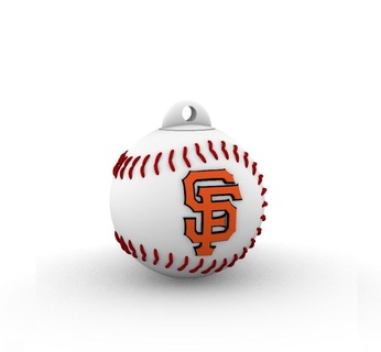 san francisco giants key ring - container lid mlb 3d print model - Mito3D