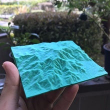 san jacinto peak topography art models 3d print model - Mito3D