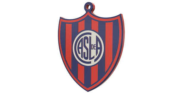 san lorenzo de almagro keychain color change Jewelry soccer commercial 3d print model - Mito3D