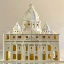 san Pietro bazilika mimari Chiesa kilise baba papa vatikano binalar_yapıları 3d print model - Mito3D