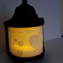 san valentin originale lampada della candela casa art di illuminazione abitazione 3d print model - Mito3D