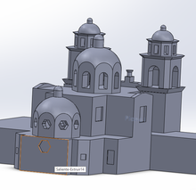santuário Igreja virgen los santos remédios colula Puebla 3d print model - Mito3D