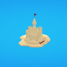 sand castle Architektur 3d print model - Mito3D