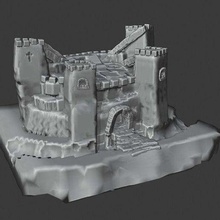 arena castillo Arte fml esculpir trolls 3d print model - Mito3D