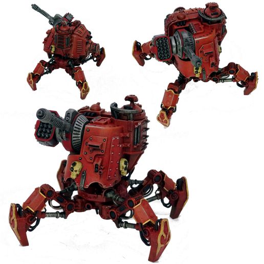 sabbia crawler serbatoio opzionale magnetico arma raccordi gioco duna deserto meccanico warhammer 40k stella guerre legione admech 3D print model - Mito3D