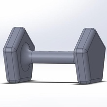 sand dumbbell gadget weight training 3d print model - Mito3D