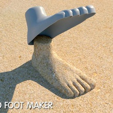 sabbia piedi maker gioco giocattolo 3d print model - Mito3D