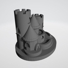 sand house building medieval 3d print model - Mito3D