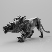 sand lioness guild wars 2 game guildwars2 fantasy creature miniature animal lion 3d print model - Mito3D