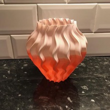 sand ripples home bud Blumen pot Kunst vase 3d print model - Mito3D