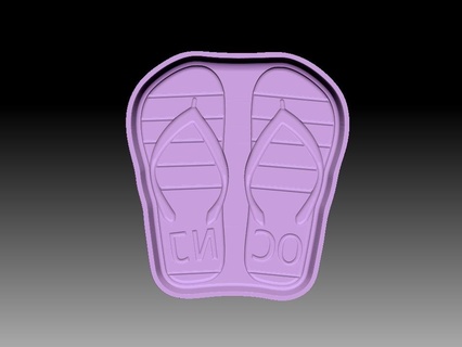 sandals bath bomb mold bathbombs bathbomb shampoo solid soap press mould shoes beach spring 3d print model - Mito3D