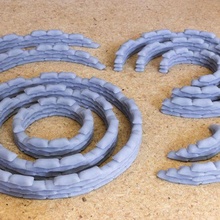sandbag barrier - resin 3d print stl files 3d print model - Mito3D