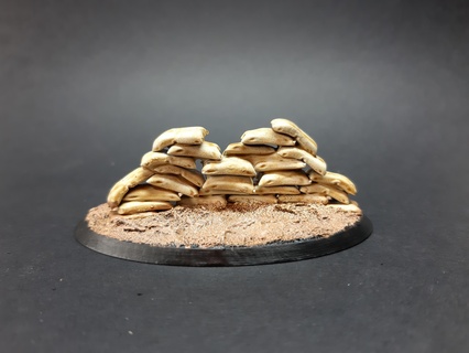 sacos areia print in bulk jogos saco massa impressão guerra terreno diorama Bolsa 3d print model - Mito3D