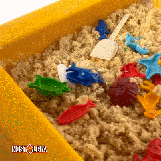 sandbox forms set vintage miniature toy fishes donkey turtle duck sea star shell ram bucket scoop pail doll house ussr soviet 3d print model - Mito3D
