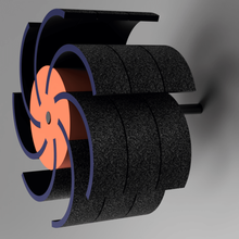 sanding wheel lamellar grinder tool machine tools fusion 360 drill autodesk 3d print model - Mito3D
