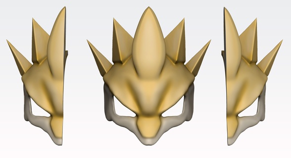 sandslash pokemon maske Kostüm oyunu 3d print model - Mito3D