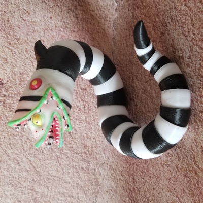 sandworm bjd game doll ball jointed beetlejuice betelgeuse spooky worm sand 3d print model - Mito3D