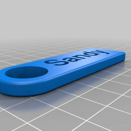 sandy keychain fashion customized accessories 3D print model - Mito3D