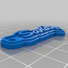 sandy keychain jewelry customized keychains 3d print model - Mito3D