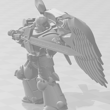 sanguine angel champion game blood angels warhammer 40k 30k space marines primaris 3d print model - Mito3D