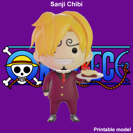 sanji chibi jouet luffy Akuma mi miniatures imprimable impression loge paramécie Zoan collection anime manga funko pop homme personnage dessin animé figures 3D print model - Mito3D