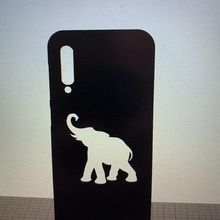 sanmsung a50 éléphant cas divers le couvercle 3d print model - Mito3D