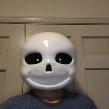 sans máscara undertale a arte criaturas de vídeo crânio esqueleto prop capacete cabeça jogo cosplay 3d print model - Mito3D