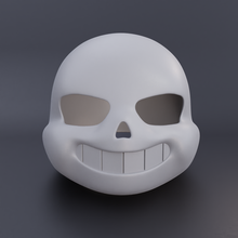 sans undertale helmet 3d print model cosplay skeleton hobby 3d print model - Mito3D